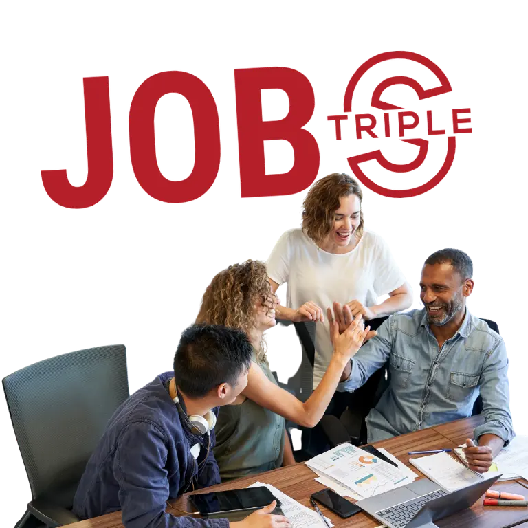 Motiviertes Team bei JOBS Bochum zeigt, wie eine Ausbildung in Bochum den Einstieg ins Berufsleben mit Praxis, Entwicklung und Perspektiven ermöglicht.